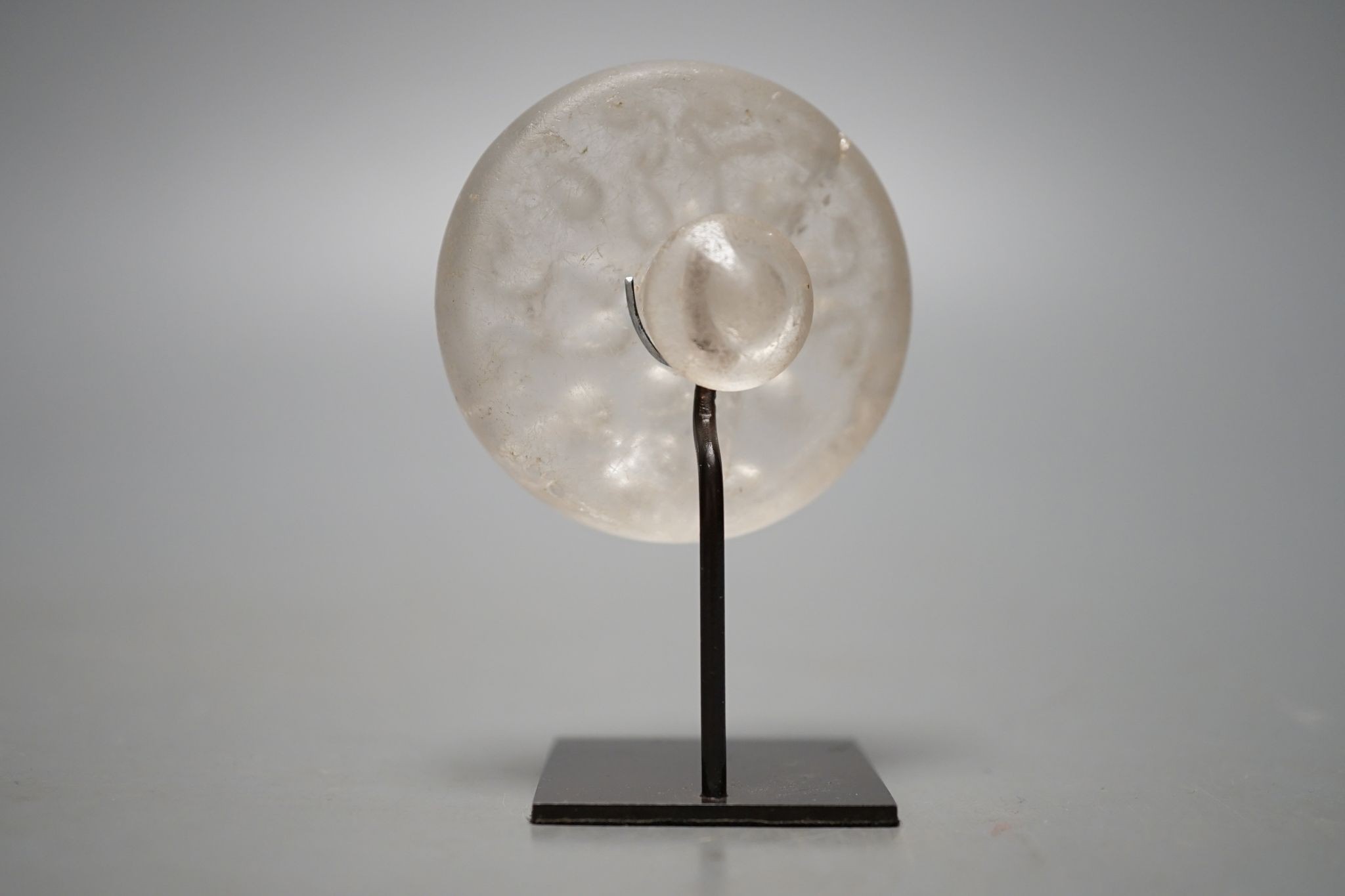 A 13th/14th century Persian rock crystal seal, 5cm